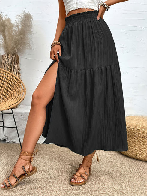 Frill Slit Skirt - Odaingerous